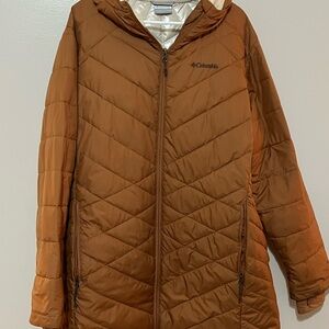 Columbia Women's Ski Jacket in Rust Orange